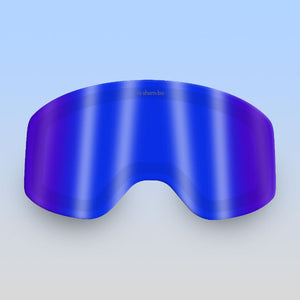Black RoShamBo Youth Snow Goggles Blue Mirror