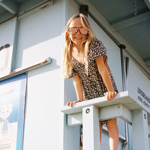 Black Roshambo Toddler Single Shield Sunglasses