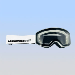 White RoShamBo Youth Snow Goggles