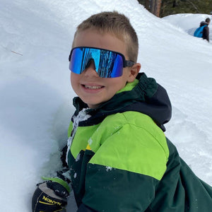 Black Roshambo Teen Wraparound Sunglasses