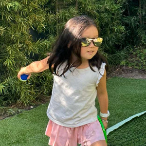 Black Roshambo Junior Single Shield Sunglasses