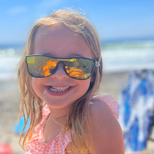 Black Roshambo Junior Single Shield Sunglasses