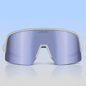 White Roshambo Teen Wraparound Sunglasses