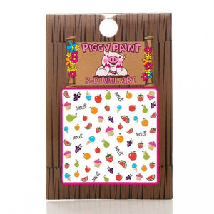 Piggy Paint Kid Friendly 3D Nail Art Stickers Sweeties