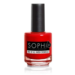 SOPHi Non Toxic Adult Nail Polish Red Bottom Stilettos - Bright Red