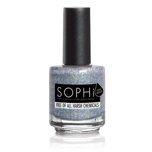 SOPHi Non Toxic Adult Nail Polish Winking of You - Silver Glitter