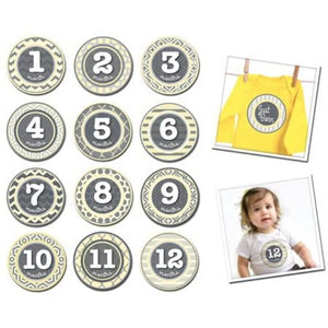 Sale: Sticky Bellies Baby Milestones by Month Sticker Sets