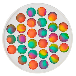 Bubble Pop Fidget Toy Rainbow Ombre Round