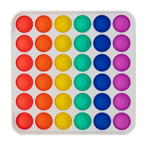 Bubble Pop Fidget Toy Rainbow Square