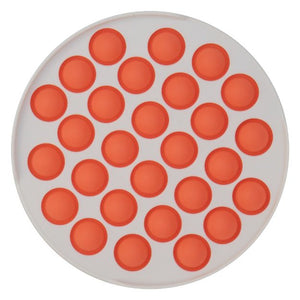 Bubble Pop Fidget Toy Pastel Red Round