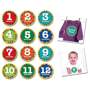 Sale: Sticky Bellies Baby Milestones by Month Sticker Sets