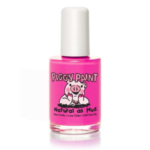 Piggy Paint Kid Friendly Nail Polish (Full Bottle Size - 15ml) Lol - Neon Magenta Shimmer