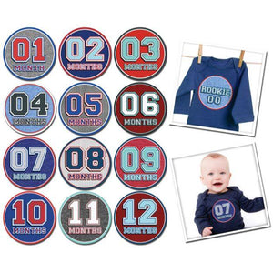 Sale: Sticky Bellies Baby Milestones by Month Sticker Sets Sporty Shorty