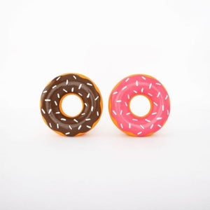 ZippyPaws Dog Toys Donutz 2-Pack Chocolate & Strawberry