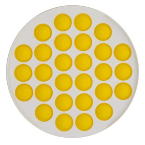 Bubble Pop Fidget Toy Yellow Round
