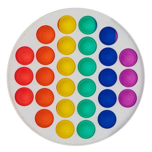 Bubble Pop Fidget Toy Rainbow Round