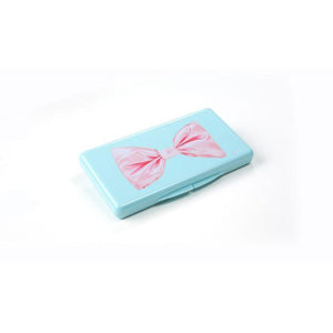The Wipebox: The Portable, On The Go Sealed Baby Wipes Case Aqua Bow