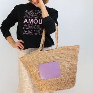 Maxi Jute Tote Bag by The Code