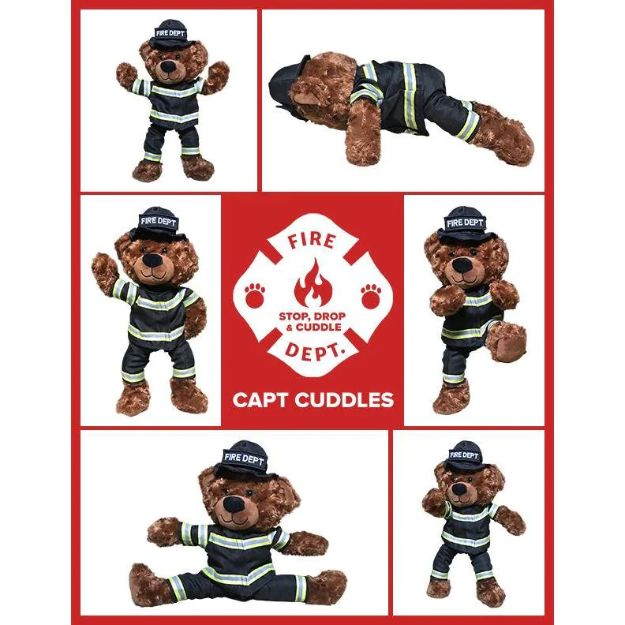 Capt Cuddles Fireman Teddy Bear by Hero Bears - Kids Happy House