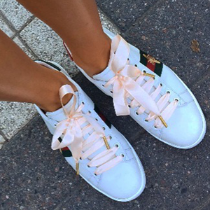 Silk Shoelaces by The Shoelace Brand Champagne