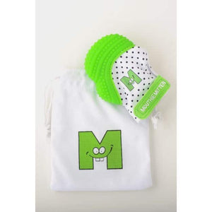 Mouthie Mitten Teething Mitt For Babies Green Shimmer