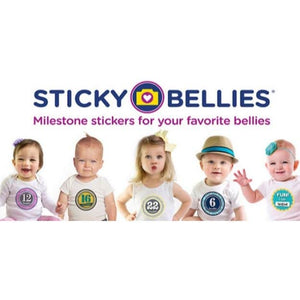 Sale: Sticky Bellies Baby Milestones by Month Sticker Sets