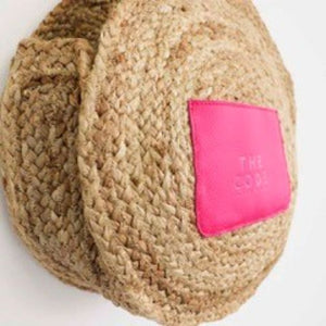 Round Jute Shoulder Bag by The Code