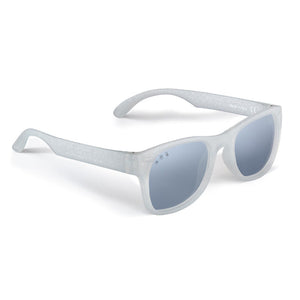 Glitter White RoShamBo Baby Sunglasses