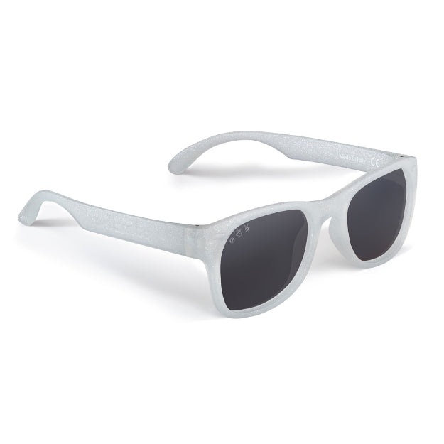 Glitter White RoShamBo Toddler Sunglasses