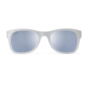Glitter White RoShamBo Baby Sunglasses