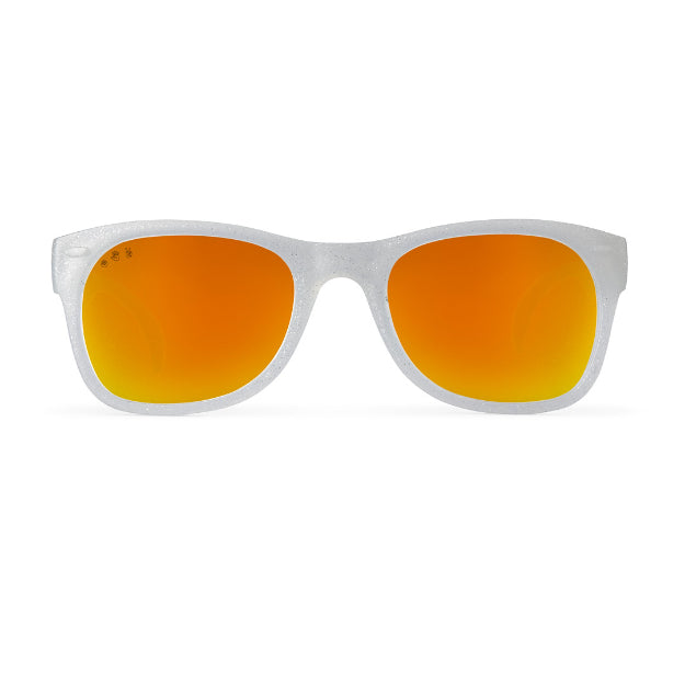 Glitter White RoShamBo Toddler Sunglasses