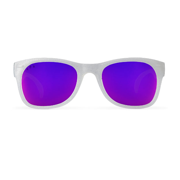 Glitter White RoShamBo Toddler Sunglasses