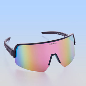 Black Roshambo Teen Wraparound Sunglasses