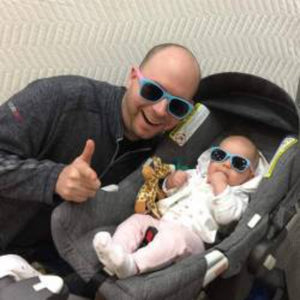 Blue & Pink RoShamBo Baby Sunglasses