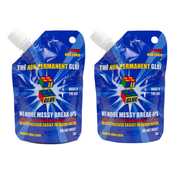 Le-Glue Non Permanent Water Glue for Lego Single Pack