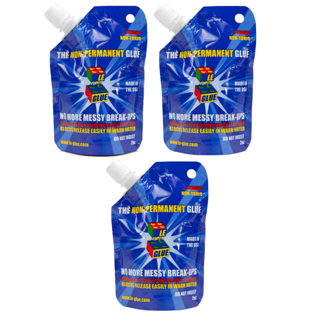 Le-Glue Non Permanent Water Glue for Lego