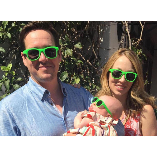 Green RoShamBo Baby Sunglasses