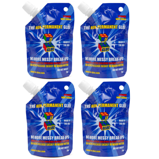 Le-Glue Non Permanent Water Glue for Lego