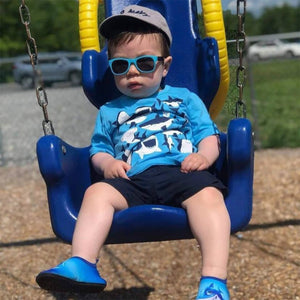 Blue & Black RoShamBo Baby Sunglasses