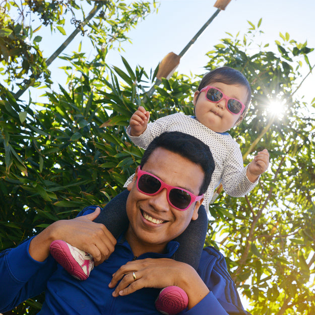 Glitter Pink RoShamBo Baby Sunglasses