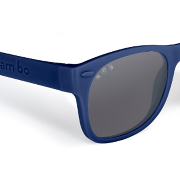 Navy Blue RoShamBo Toddler Sunglasses Black
