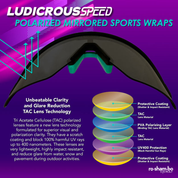 White Roshambo Teen Wraparound Sunglasses