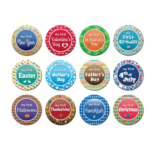 Sale: Sticky Bellies Baby Milestones by Month Sticker Sets