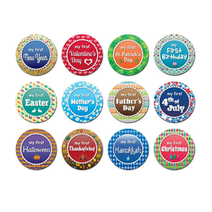 Sale: Sticky Bellies Baby Milestones by Month Sticker Sets