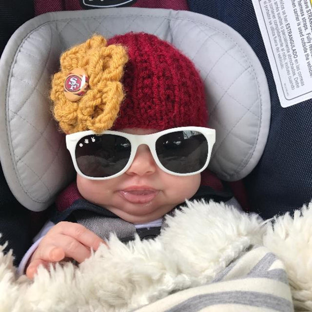 White & Black RoShamBo Baby Sunglasses