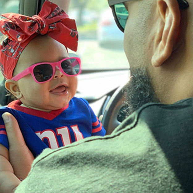 Glitter Pink RoShamBo Baby Sunglasses