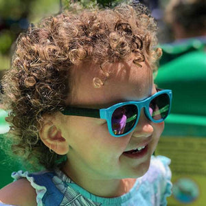 Blue & Black RoShamBo Baby Sunglasses