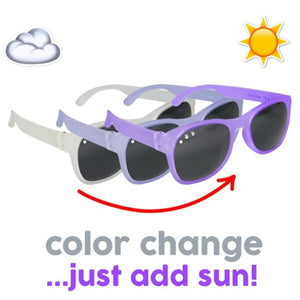 White/Purple Colour Changing RoShamBo Toddler Sunglasses