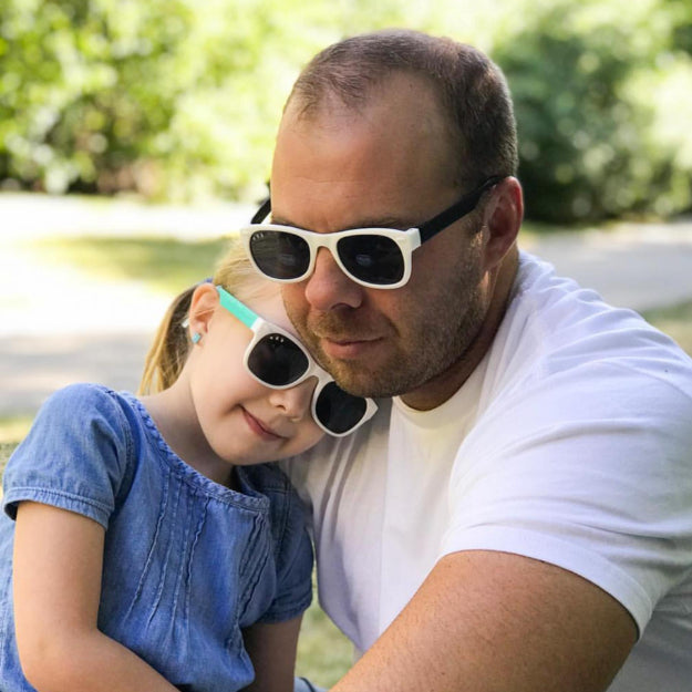 White & Black RoShamBo Baby Sunglasses