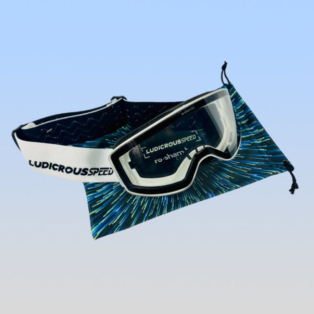 White RoShamBo Youth Snow Goggles
